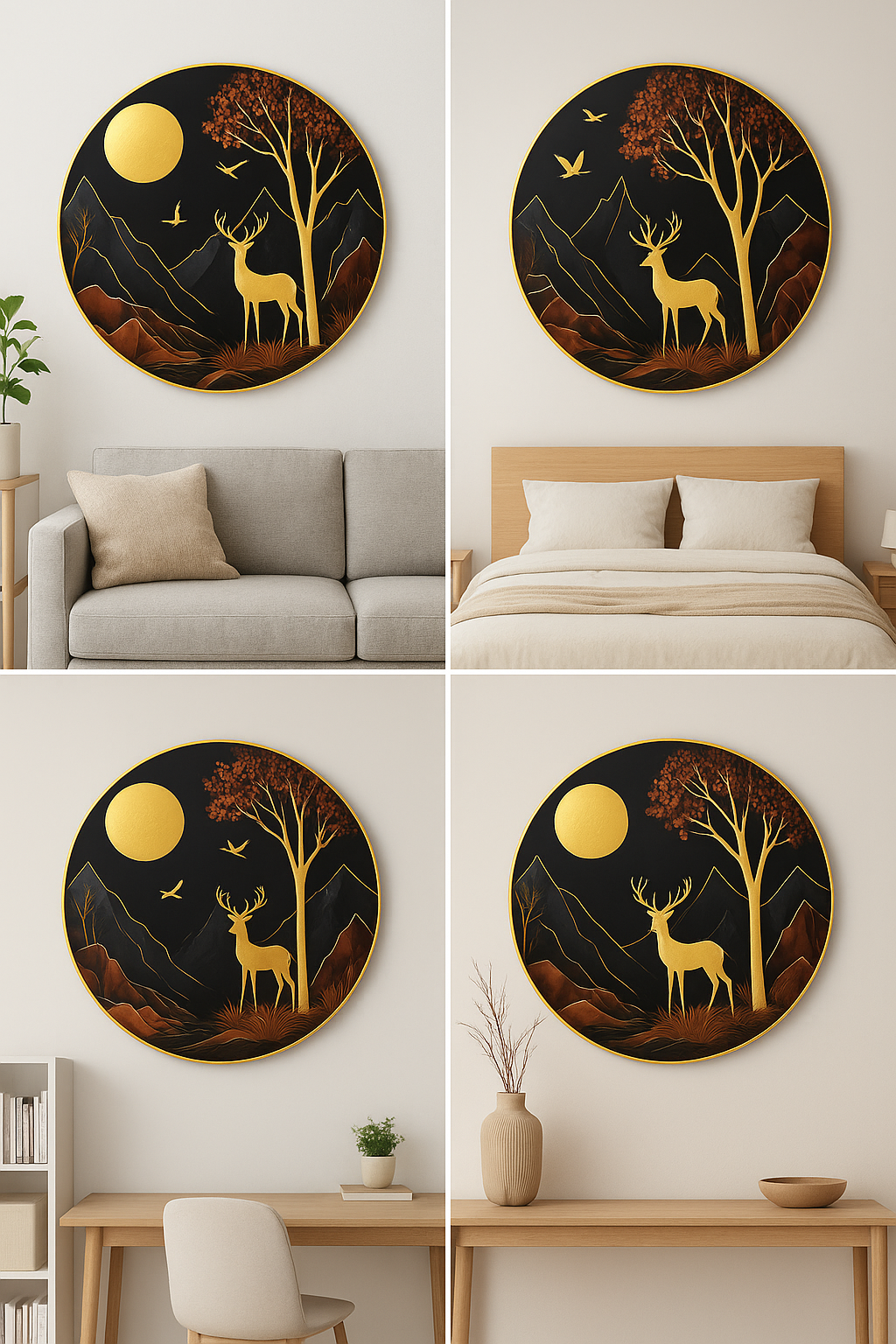 Graceful Deer Painting – Modern Wall Art for Home & Office Décor - Image 5