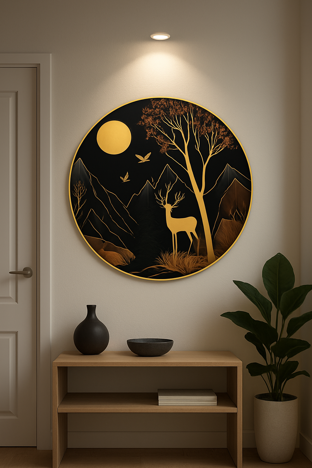 Graceful Deer Painting – Modern Wall Art for Home & Office Décor - Image 7