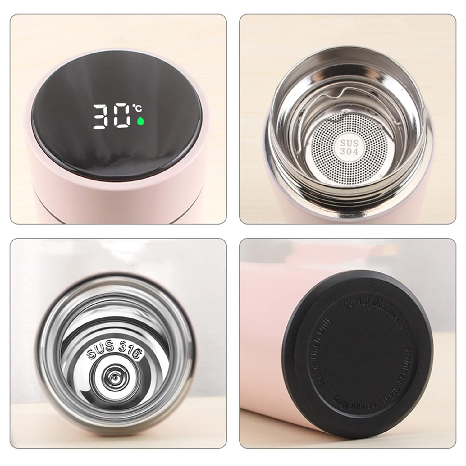 Smart LED Temperature Display Water Bottle – Stainless Steel Vacuum Flask - Image 5